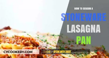 The Best Way to Season Your Stoneware Lasagna Pan