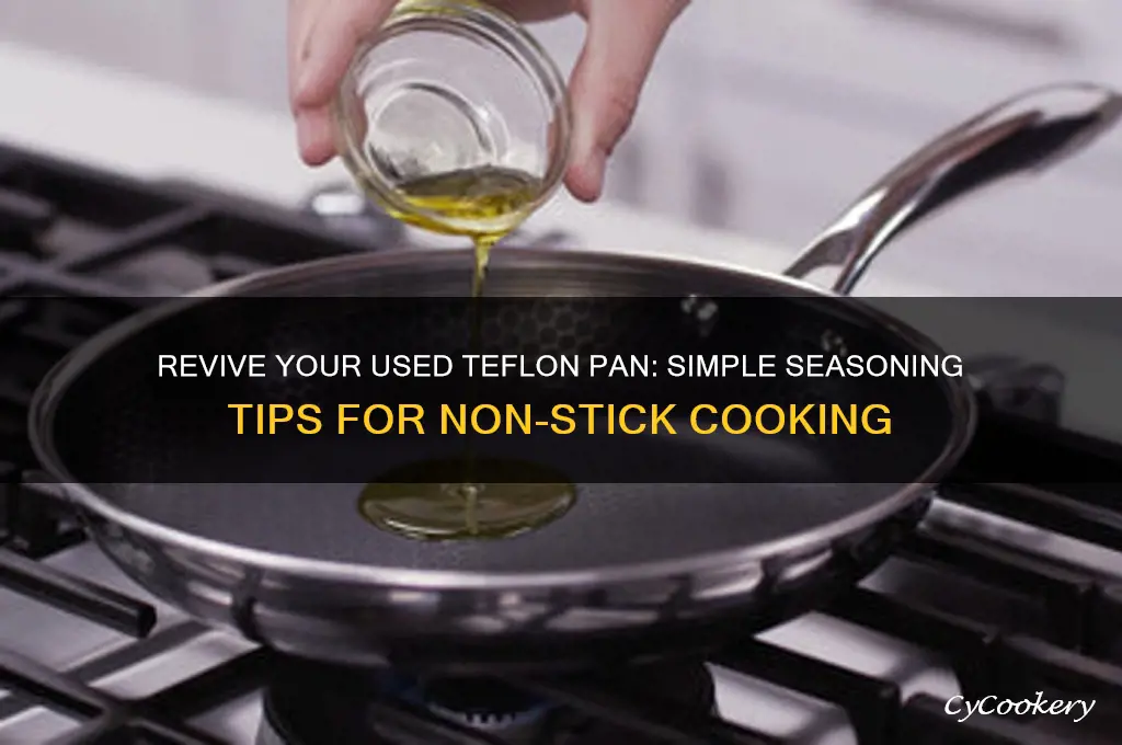 how to season a used teflon coated frying pan