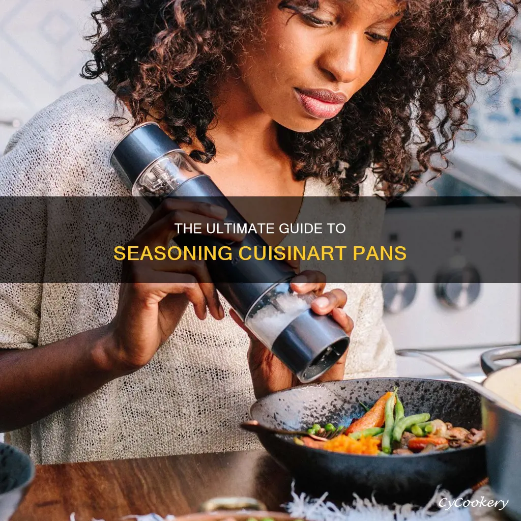 how to season cuisinart pans