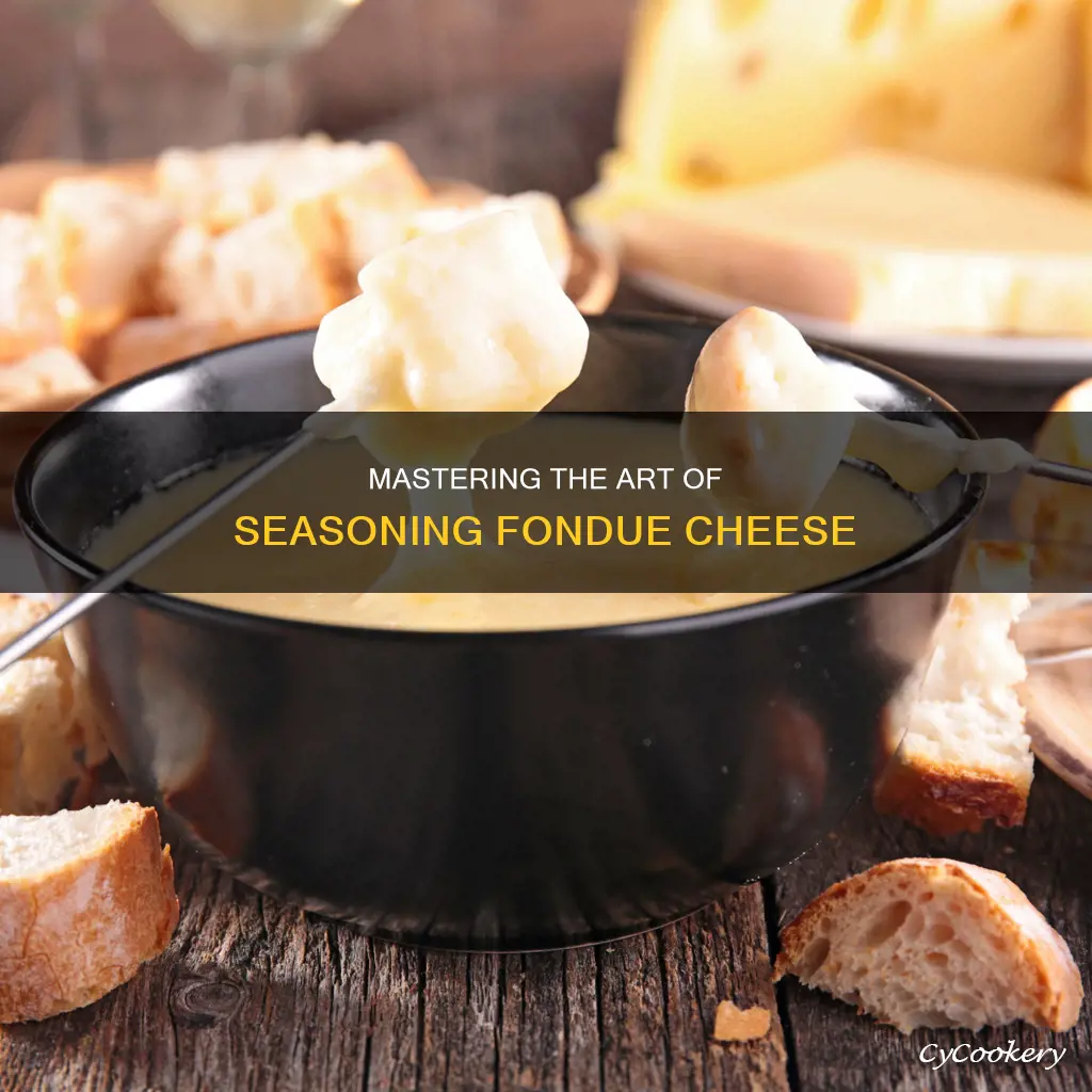 how to season fondue cheese