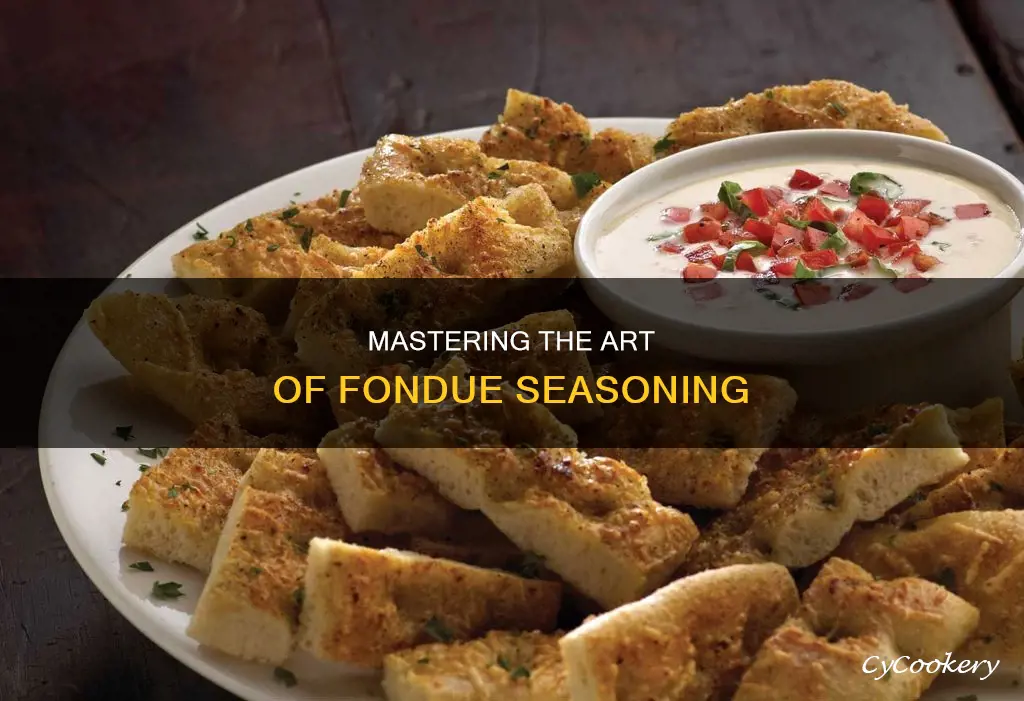 how to season fondue