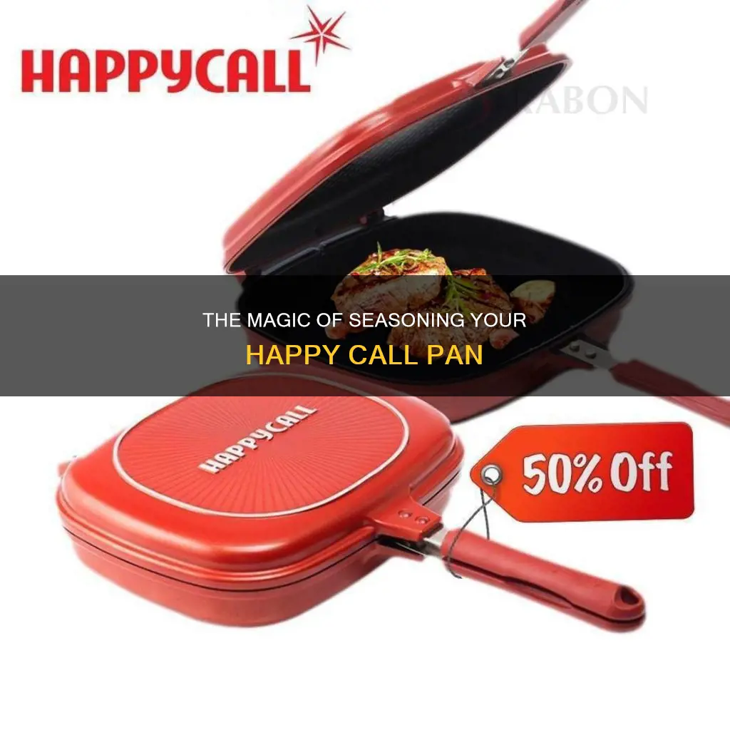 how to season happy call pan