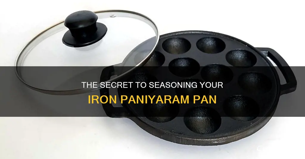 how to season iron paniyaram pan