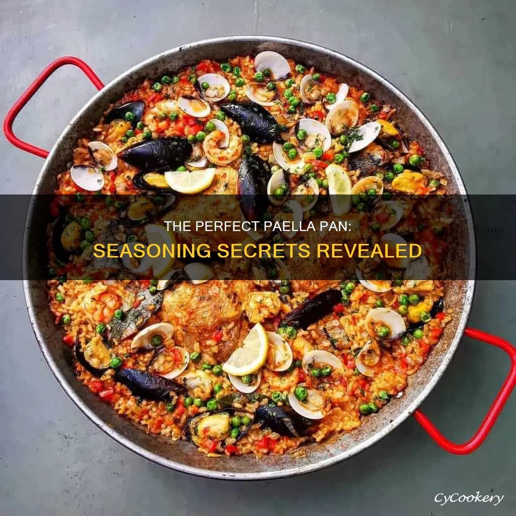 how to season paella pan