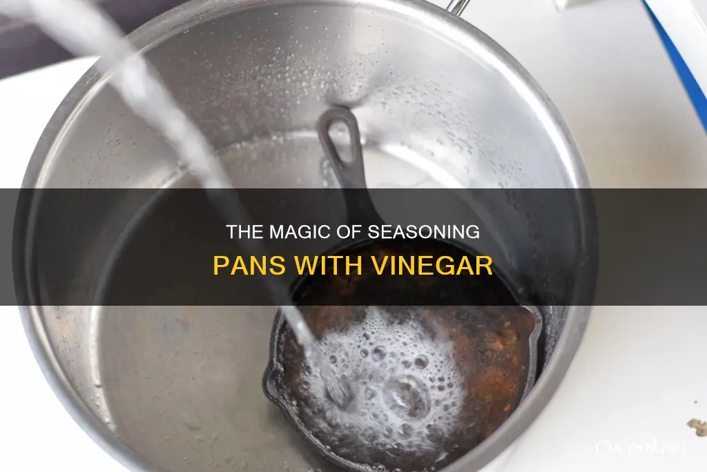 how to season pan with vinegar