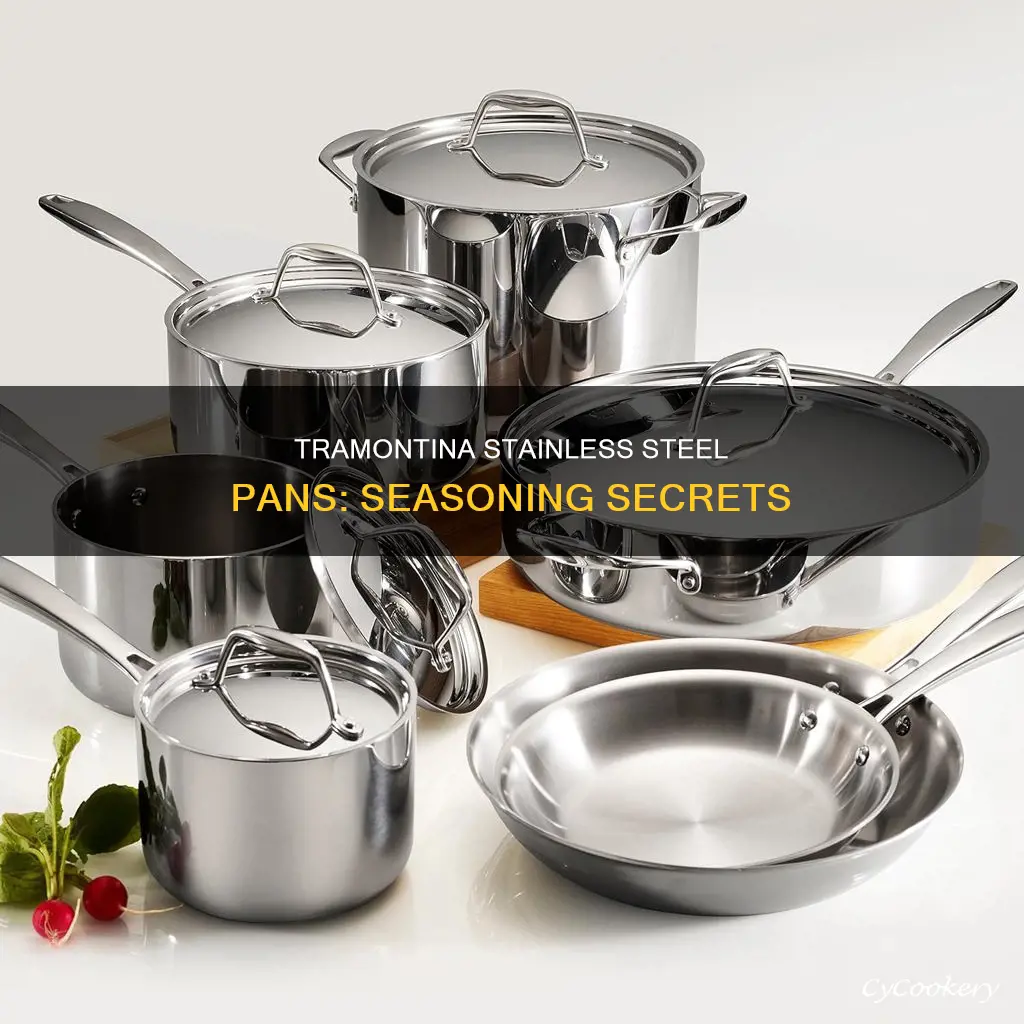 how to season tramontina stainless steel pans