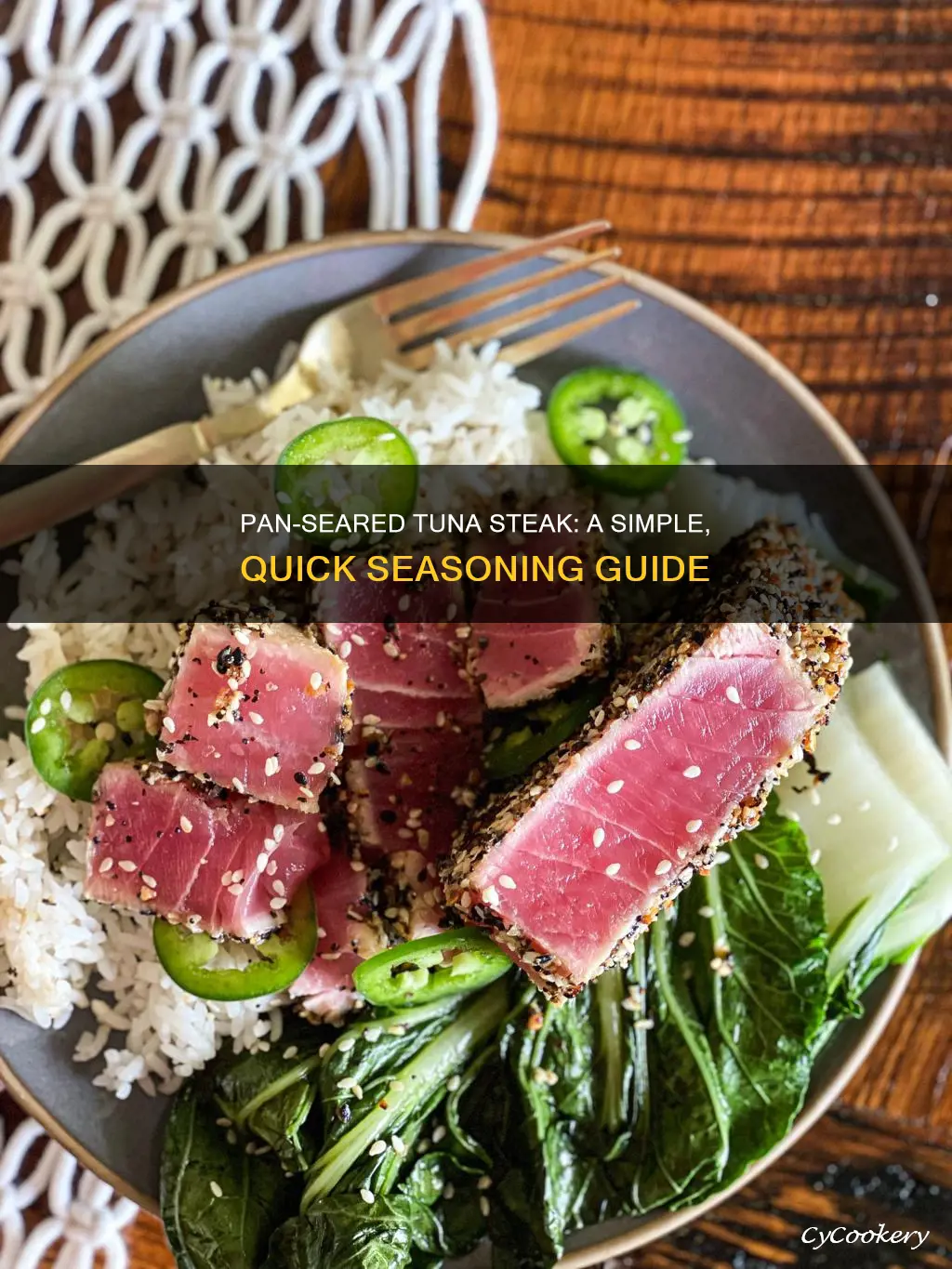 how to season tuna steak in pan