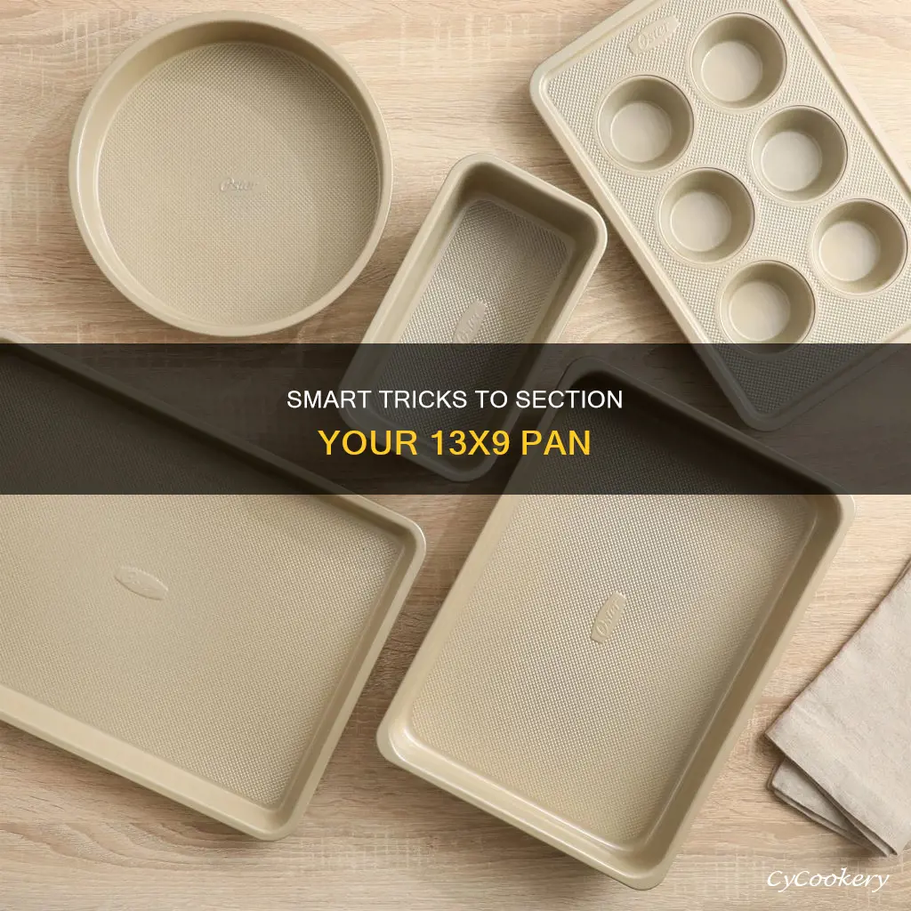 how to section a 13 by9 pan