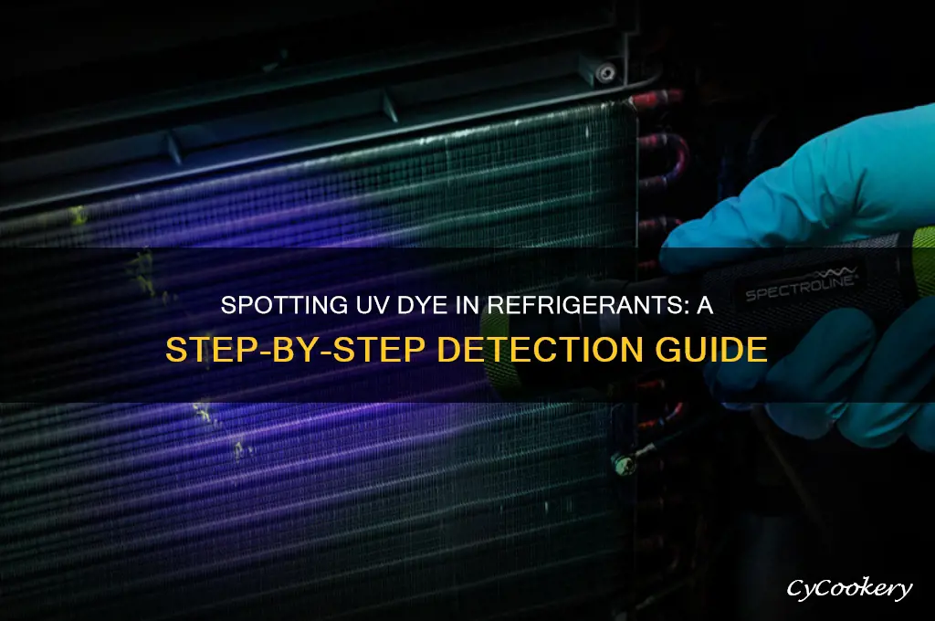 how to see uv dye from refrigerant