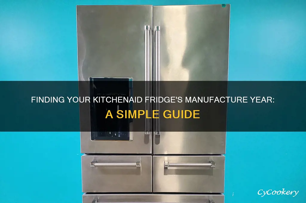 how to see year of kitchenaid refrigerator