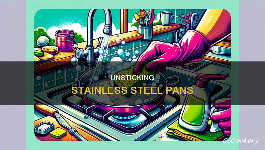 how to separate 2 stainless steel pans