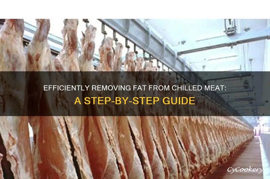 how to separate fat from refrigerated meat
