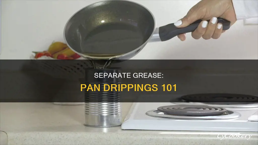 how to separate grease from pan drippings