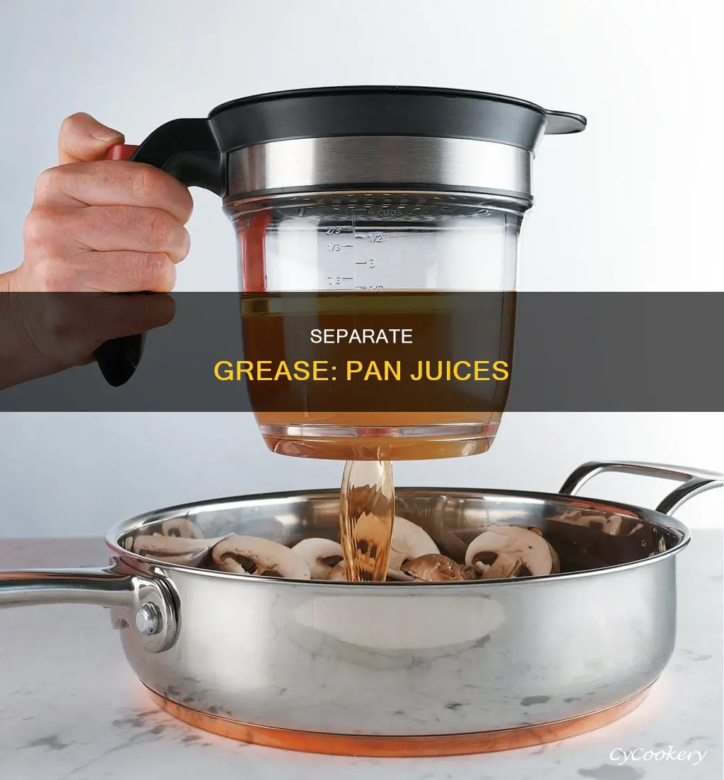 how to separate grease from pan juices