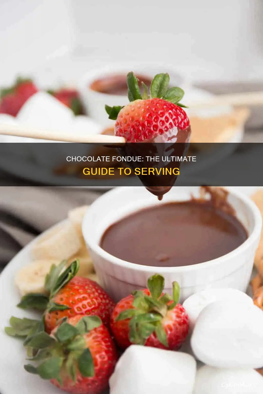 how to serve chocolate fondue