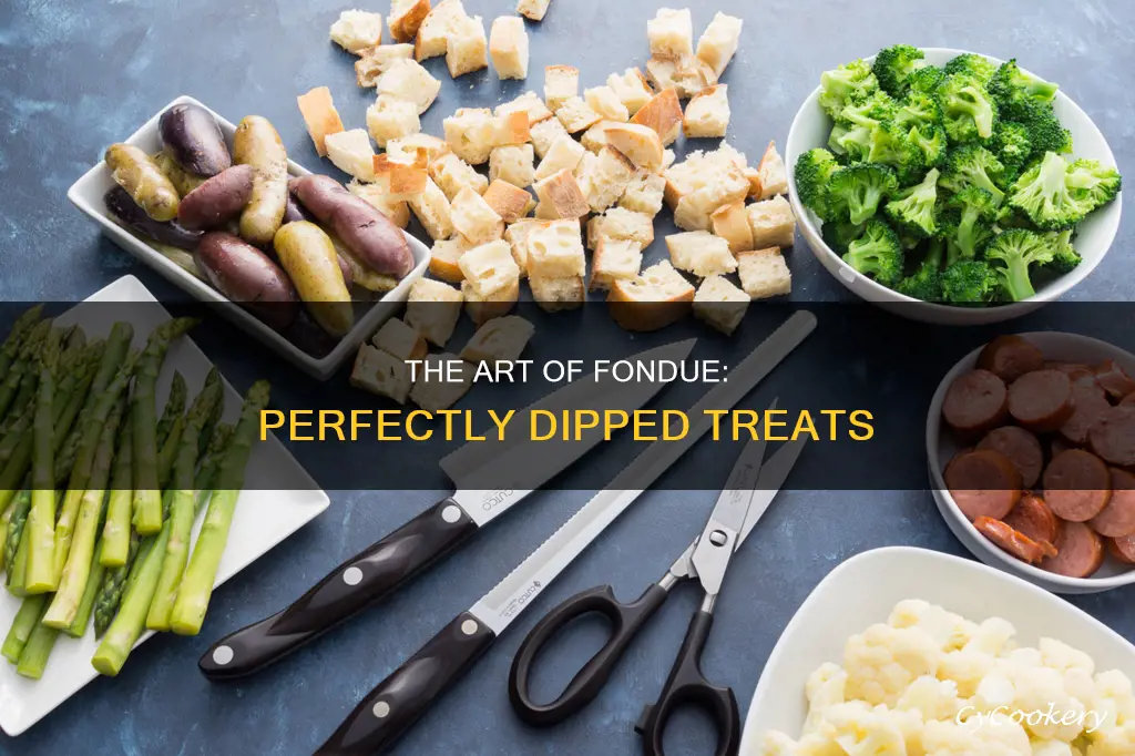 how to serve fondue dippers