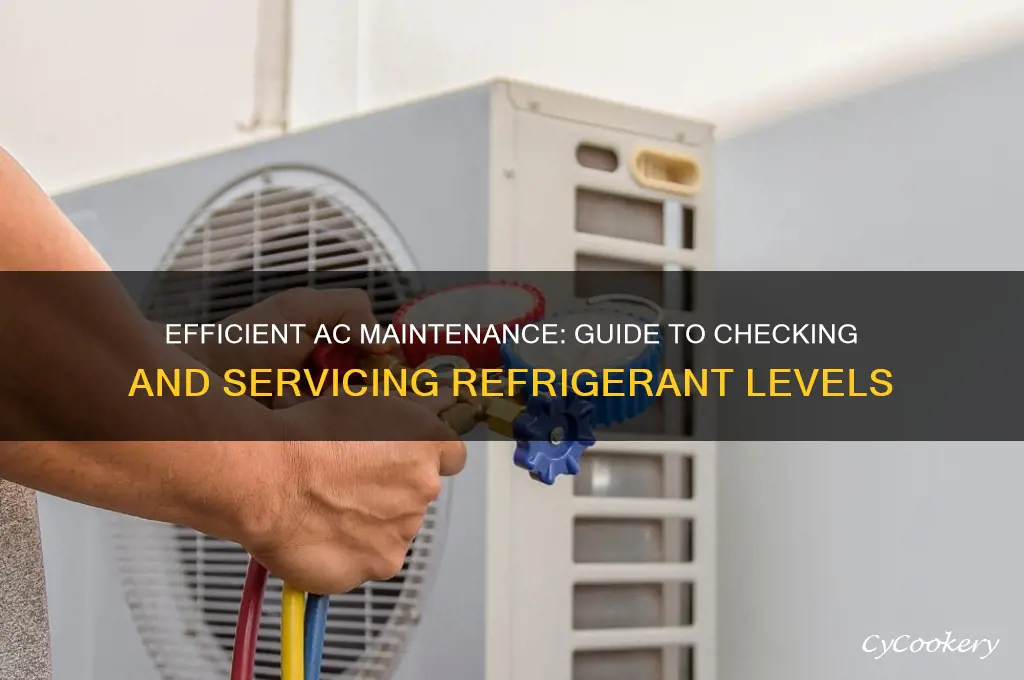 how to service air conditioner refrigerant level
