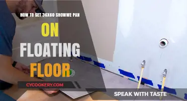 Setting a Shower Pan: Floating Floor Tips