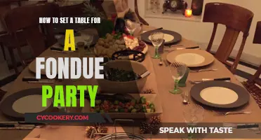 Setting the Table for a Fun Fondue Party