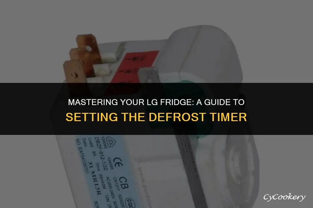 how to set defrost timer on lg refrigerator
