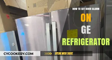 Secure Your GE Refrigerator: A Simple Guide to Setting the Door Alarm