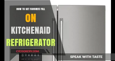 Effortlessly Customize Your KitchenAid Fridge with Favorite Fill Settings