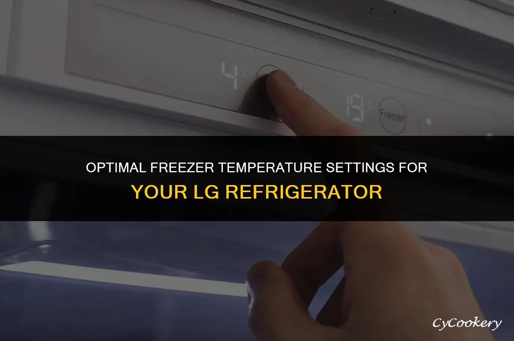 how to set freezer temp for lg refrigerator