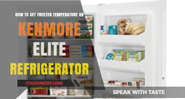 Mastering Your Kenmore Elite: Optimal Freezer Temperature Settings