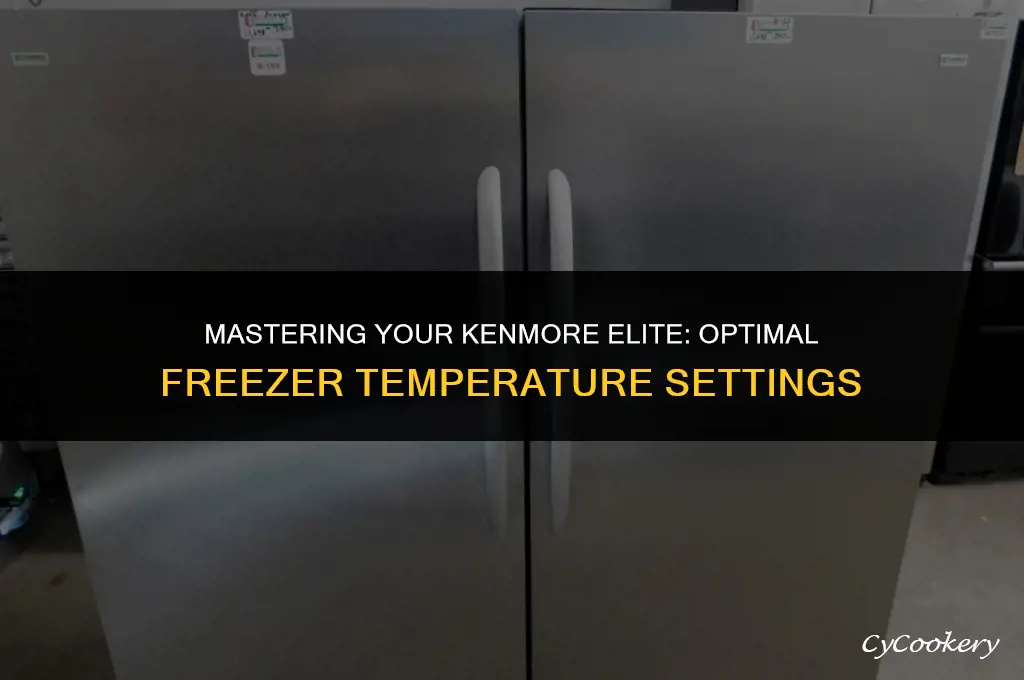 how to set freezer temperature on kenmore elite refrigerator
