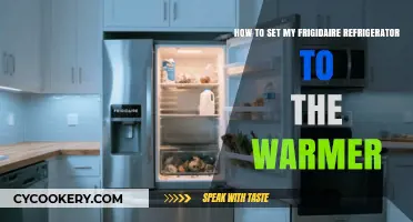 Adjusting Your Frigidaire Fridge: A Guide to Warmer Settings