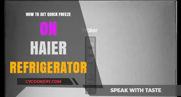 Quick Freeze Setting on Haier Refrigerators: A Simple Guide