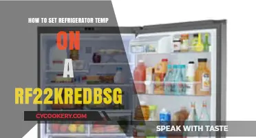 Optimizing Your RF22KREDBSG: A Guide to Perfect Refrigerator Temperature Settings