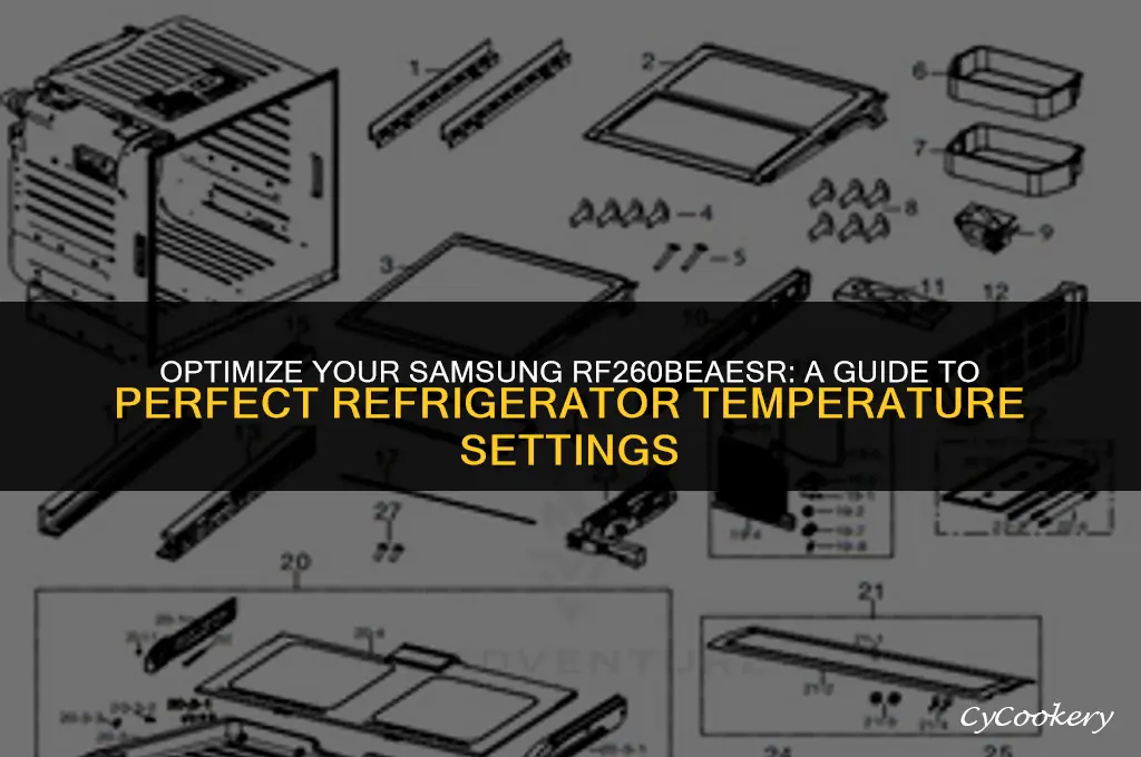 how to set refrigerator temperature on adamsung rf260beaesr