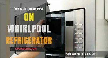 Easy Steps to Activate Sabbath Mode on Your Whirlpool Fridge