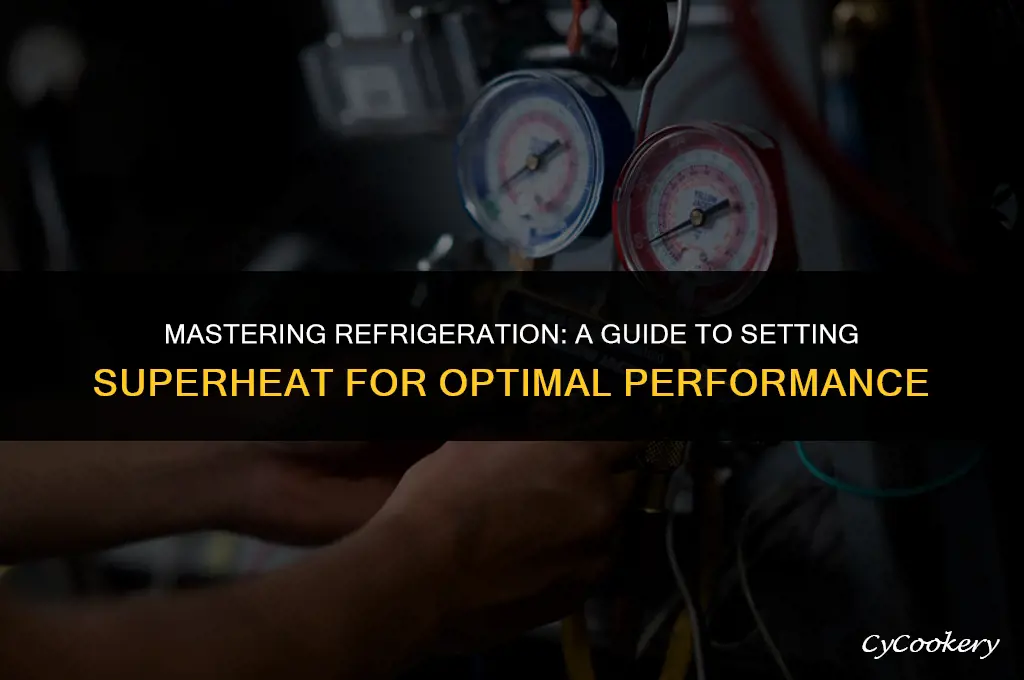 how to set superheat on a refrigeration system
