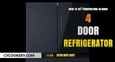 Mastering Your Haier 4-Door Fridge: A Guide to Perfect Temperature Settings