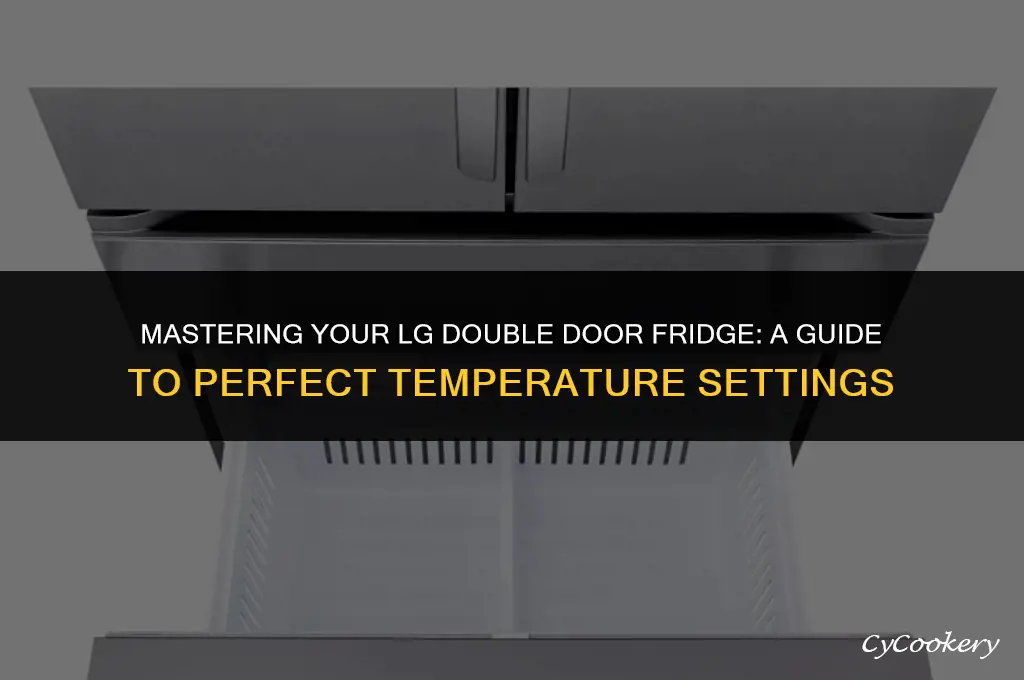 how to set temperature in lg double door refrigerator