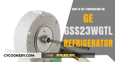 Mastering Your GE GSS23WGTL Refrigerator: A Guide to Perfect Temperature Settings