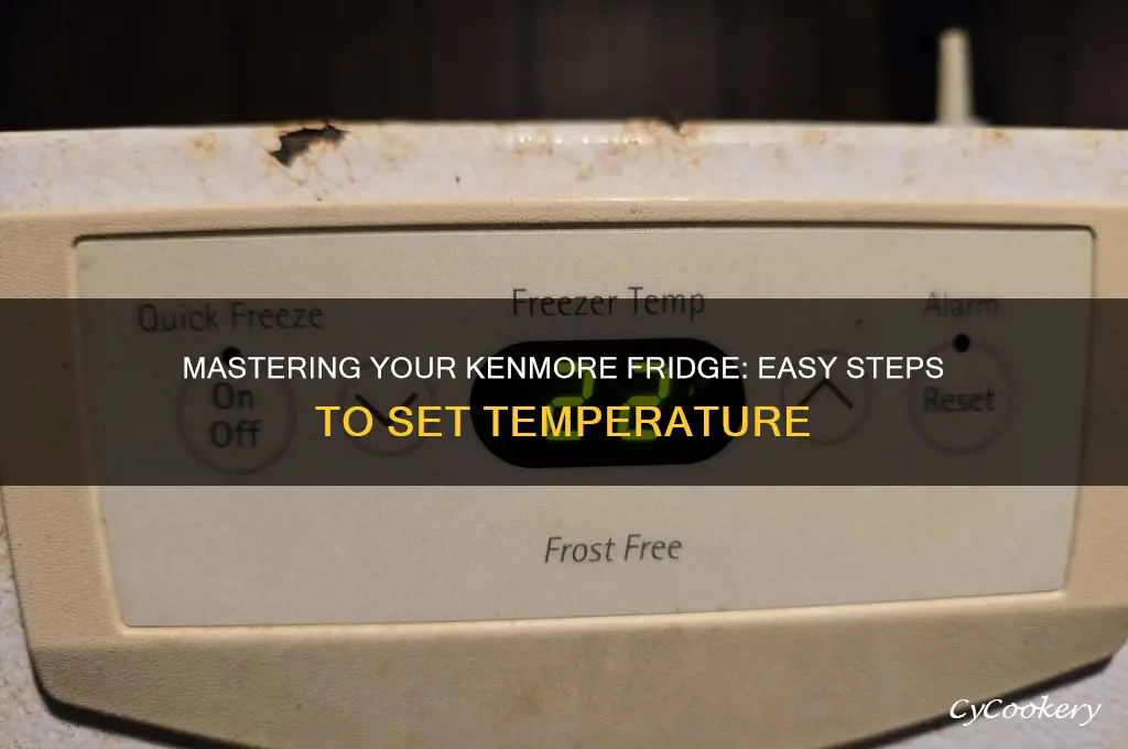 how to set temperature on kenmore refrigerator