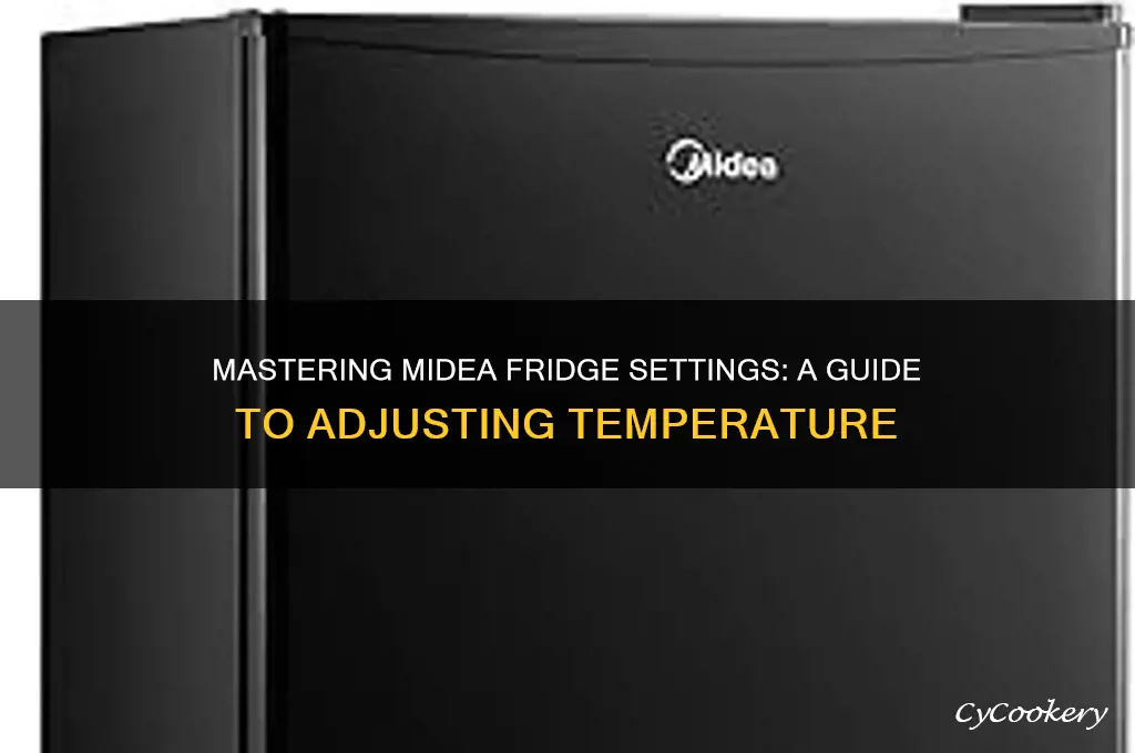 how to set temperature on midea refrigerator