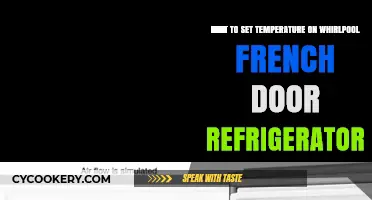 Mastering Your Whirlpool French Door Refrigerator's Temperature Settings