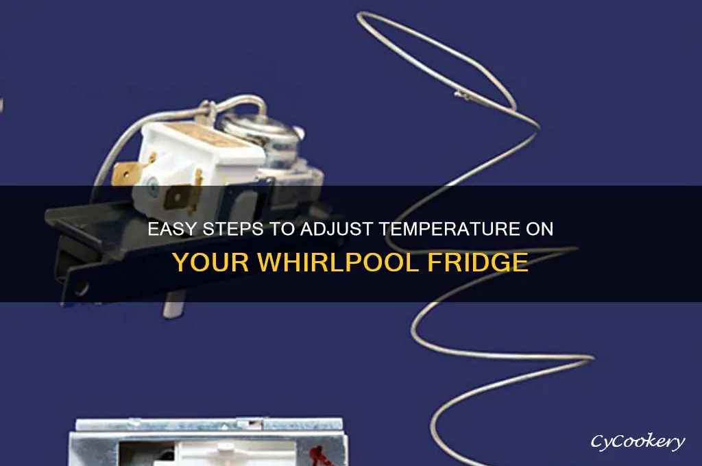 how to set temperature on whirlpool refrigerator