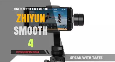Setting the Pan Angle on Zhiyun Smooth 4: A Quick Guide