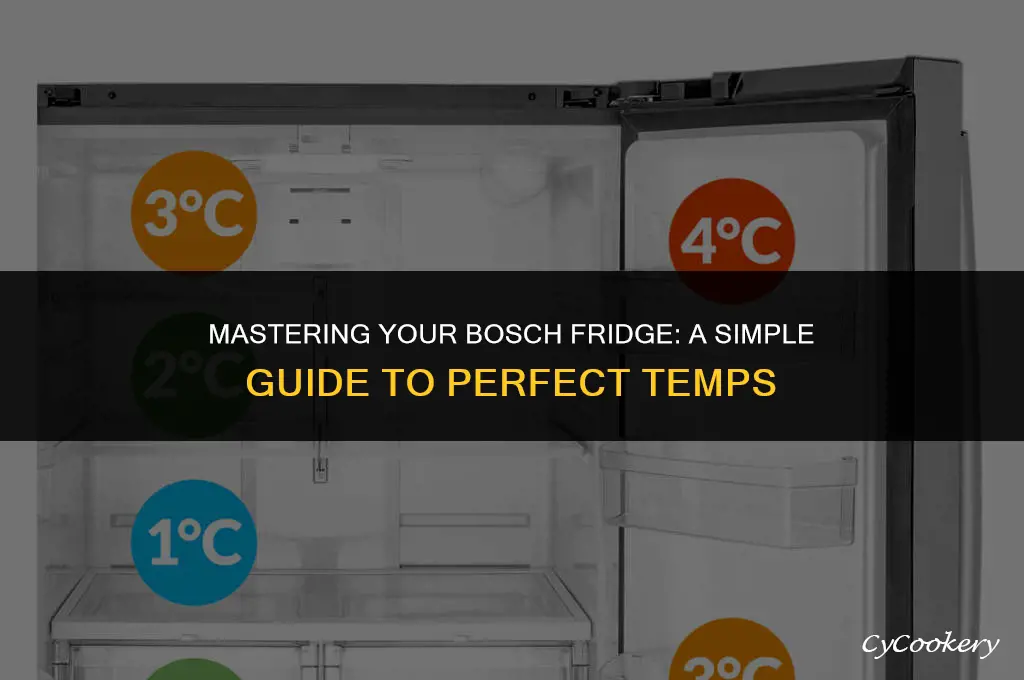 how to set the temp in the bosch refrigerator