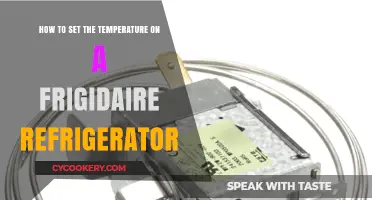 Mastering Your Frigidaire: A Simple Guide to Setting Refrigerator Temperature