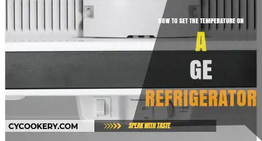 Easy Steps to Adjust Temperature on Your GE Refrigerator