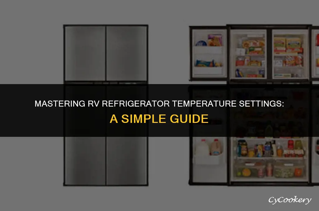 how to set the temperature on a rv refrigerator