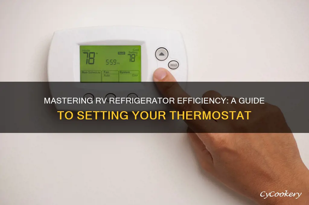 how to set thermostat in rv refrigerator