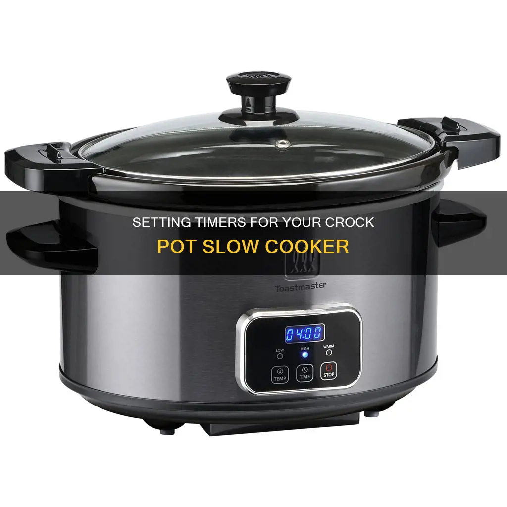 how to set timer on crock pot slow cooker
