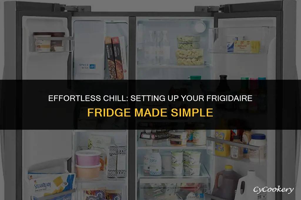 how to set up a basic frigidaire refrigerator